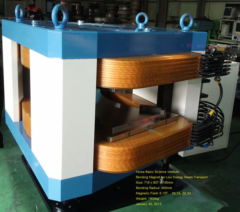 Bending Magnet for Low Energy Beam Transport - Korea Basic Science Institute 450mm Radius