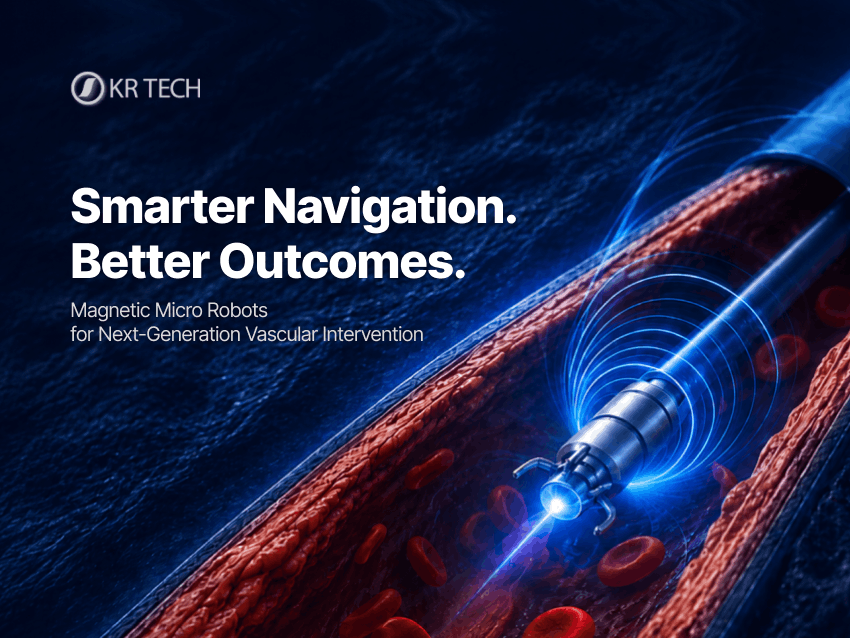 Smarter Navigation. Better Outcomes. Magnetic Micro Robots for Next-Generation Vascular Intervention.